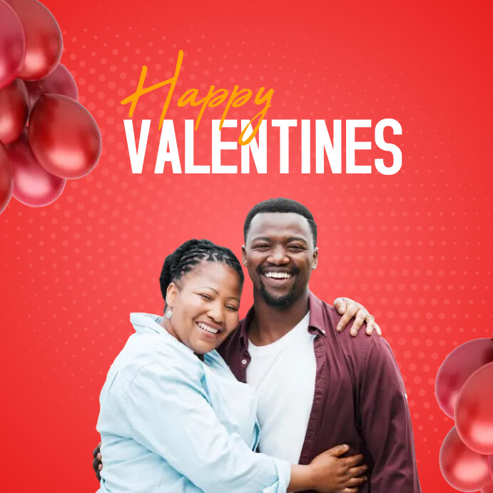 Valentines Day flyer | valentine day design Kwadrat (1:1) template